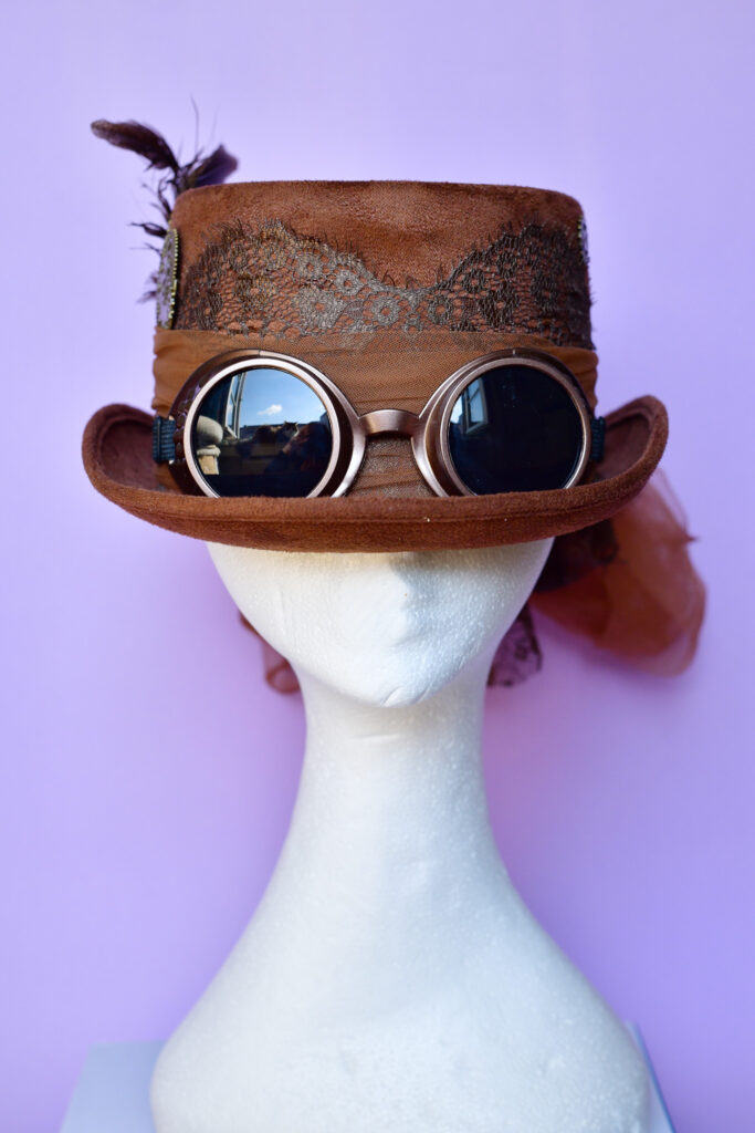 Brauner Steampunk Hut von Kimi-chan