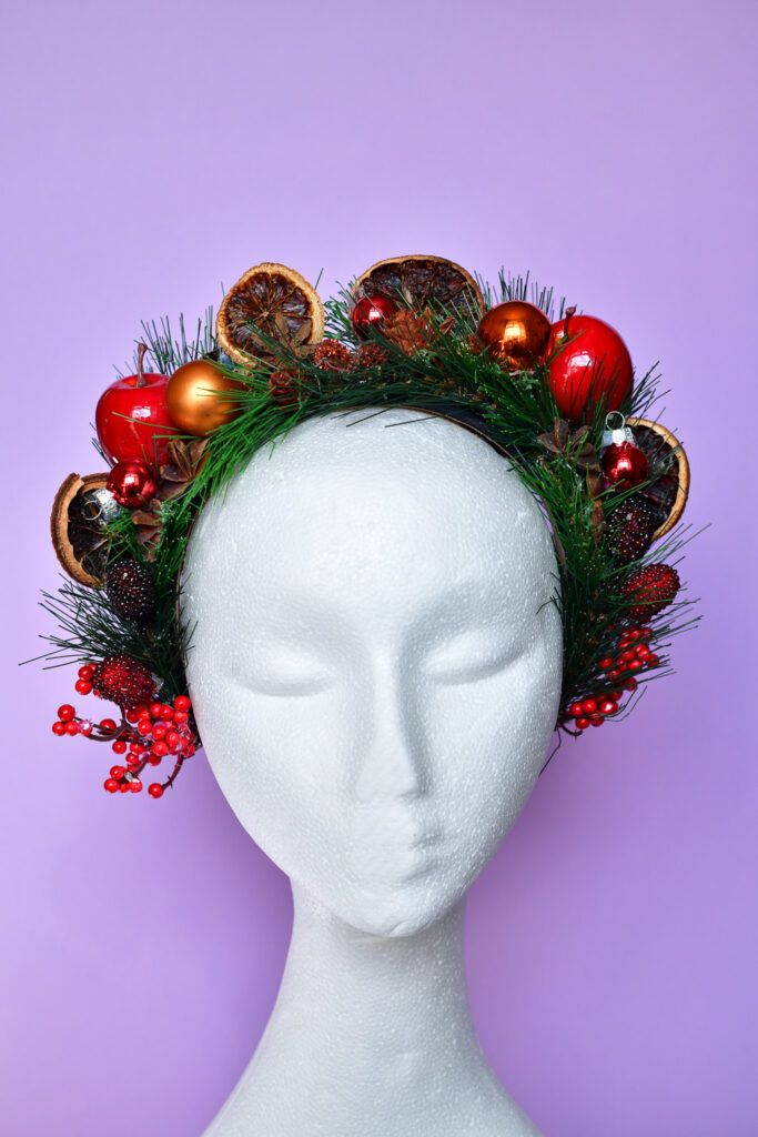 Weihnachts-Headpiece aus dem Kostümfundus von Kimi-chan